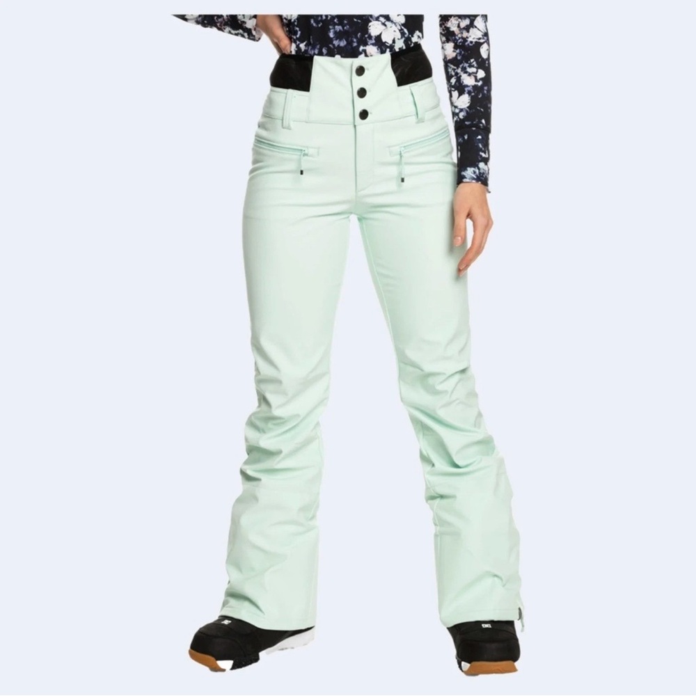 Roxy rising high women’s ski pant large mint green
